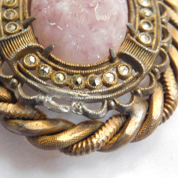 Vintage Marcasite Pin Brooch - Picture 6 of 9